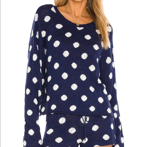 Beach Riot Blue Polka dot sweater - Picture 8 of 8
